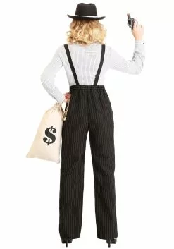 Fun Costumes Women's 1920s Gangster Lady Costume -Cheap Holiday Costumes Store 1920s gangster lady costume alt 3