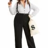 Fun Costumes Plus Size 1920s Gangster Lady Costume