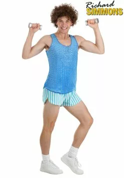 Fun Costumes Blue Richard Simmons Costume For Adults