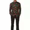 Opposuits Adult Christmas Icons Button Up Shirt