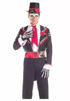 Party King Day Of The Dead Costume For Adults