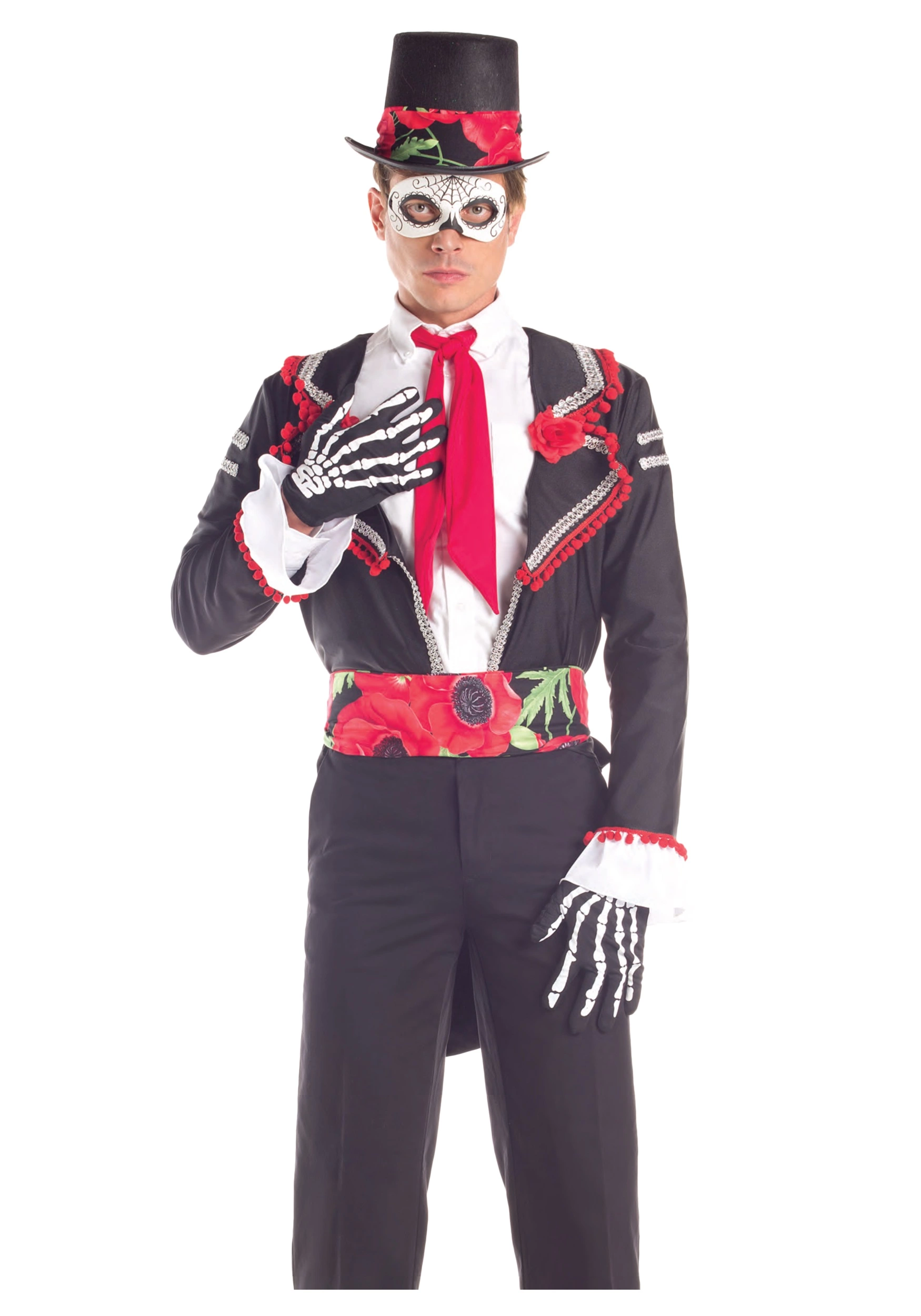 Party King Day Of The Dead Costume For Adults 1 Party King Day Of The Dead Costume For Adults