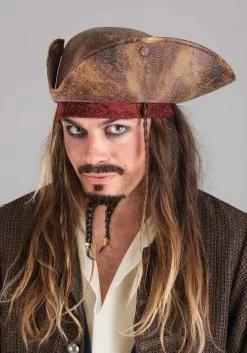 Fun Costumes Jack Sparrow Pirate Costume For Men From Disney's Pirates Of The Caribbean -Cheap Holiday Costumes Store adult deluxe jack sparrow pirate costume alt 4