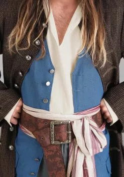 Fun Costumes Jack Sparrow Pirate Costume For Men From Disney's Pirates Of The Caribbean -Cheap Holiday Costumes Store adult deluxe jack sparrow pirate costume alt 6