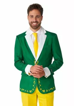 Opposuits Men's Elf Suitmeister Suit 9 Opposuits Men's Elf Suitmeister Suit -Cheap Holiday Costumes Store adult elf suitmeister suit alt 2