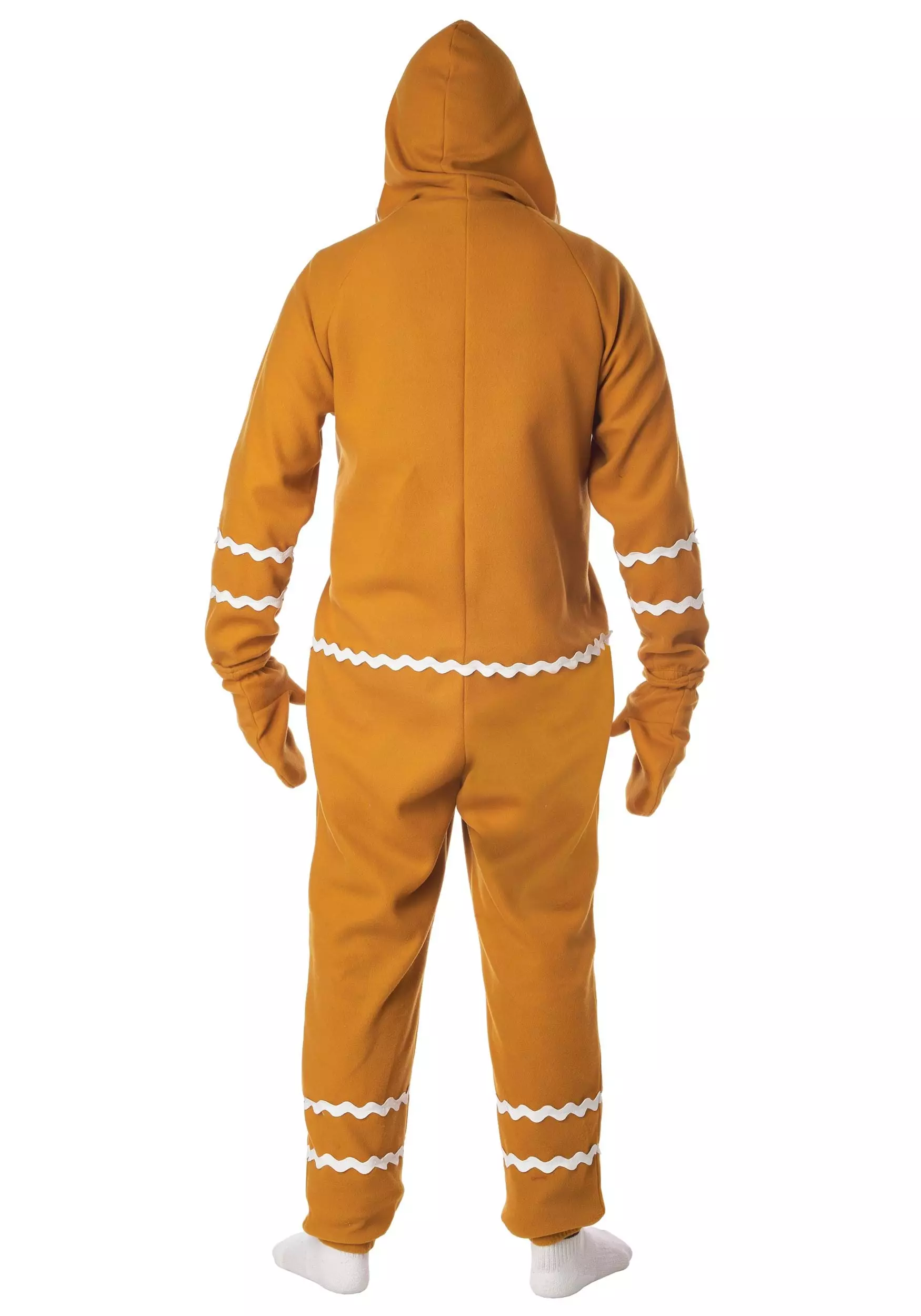 California Costume Collection Adult Gingerbread Cookie Jumpsuit 3 California Costume Collection Adult Gingerbread Cookie Jumpsuit - Image 3