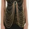 Western Fashion Adult Gold Body Chain