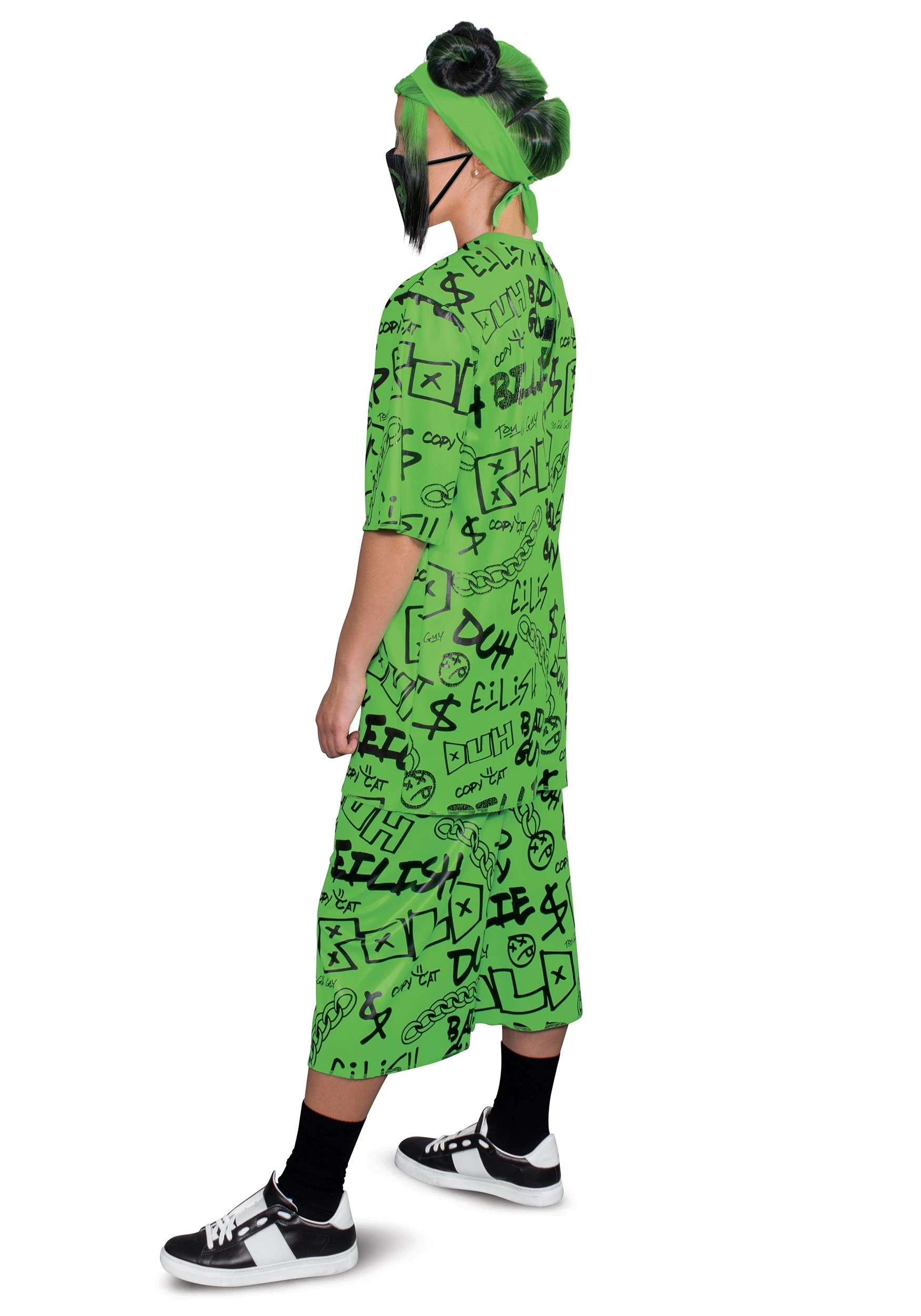 Disguise Adult Green Billie Eilish Costume 2 Disguise Adult Green Billie Eilish Costume - Image 2
