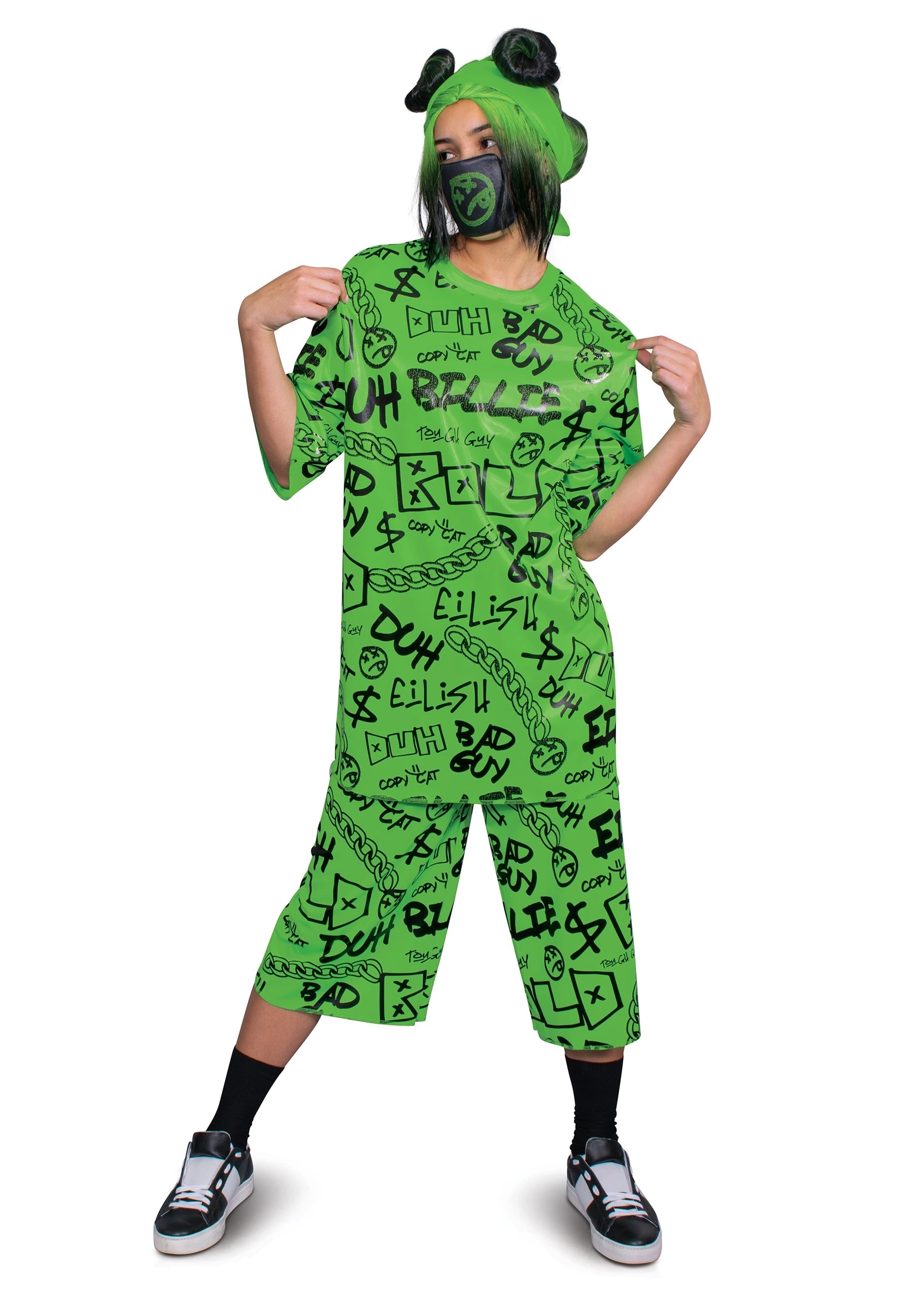 Disguise Adult Green Billie Eilish Costume 1 Disguise Adult Green Billie Eilish Costume
