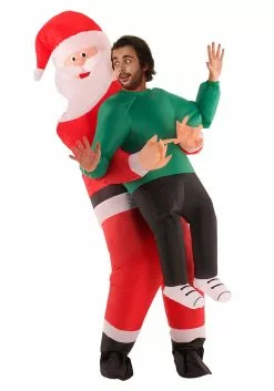 Morphsuits Inflatable Adult Santa Pick Me Up Costume