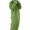 Shangai Jianwuyi Industrial & Commercial Ltd. Plus Size Adult Green Furry Jumpsuit