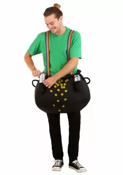 Fun Costumes Pot Of Gold Costume For Adults -Cheap Holiday Costumes Store adult pot of gold costume alt 2