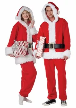 California Costume Collection Santa's Red Jumpsuit For Adults