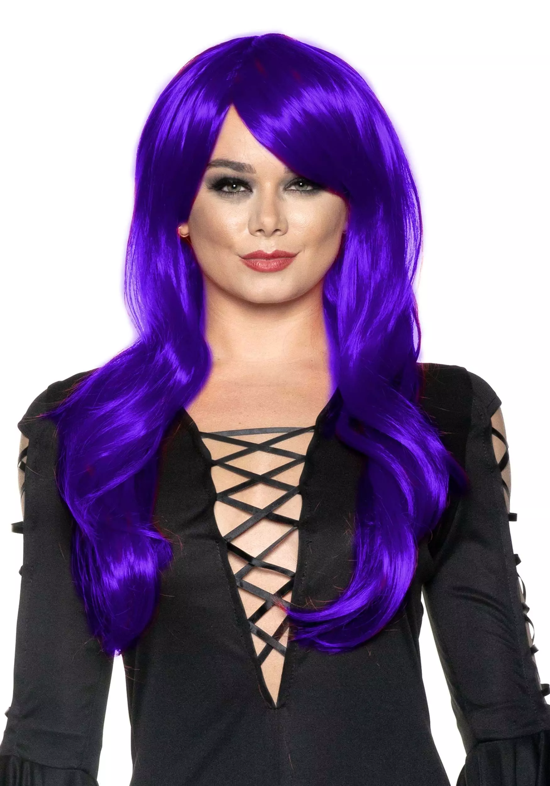 Underwraps Sassy Purple Wig For Adults 1 Underwraps Sassy Purple Wig For Adults