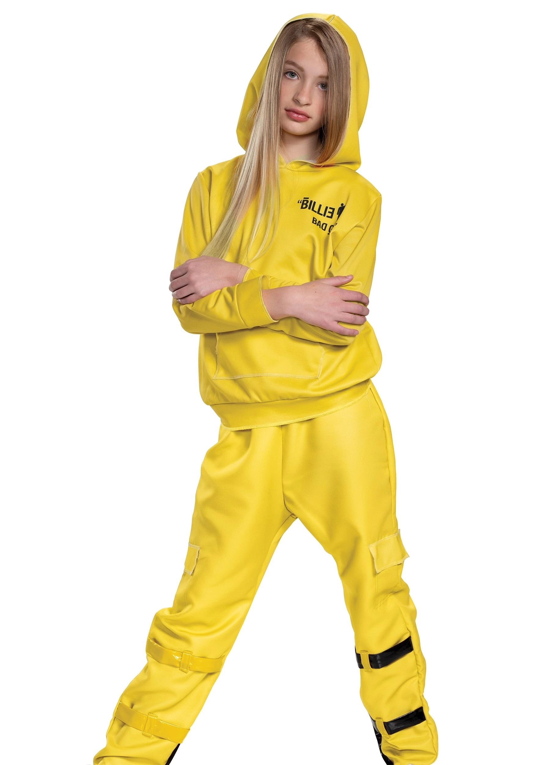 Disguise Billie Eilish Kids Classic Yellow Costume 1 Disguise Billie Eilish Kids Classic Yellow Costume