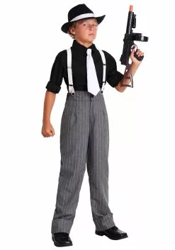 Fun Costumes Boy's Mafia Underboss Costume