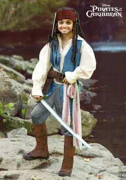 Fun Costumes Captain Jack Sparrow Costume For Kids From Disney's Pirates Of The Caribbean