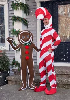 Fun Costumes Iced Gingerbread Man Costume For Kids -Cheap Holiday Costumes Store child iced gingerbread man costume alt 2