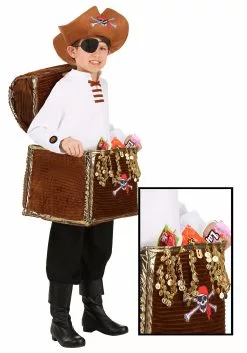 Princess Paradise Pirate Chest Candy Catcher Costume For Kids