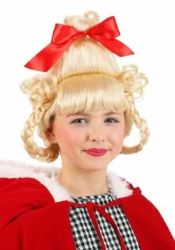 Fun Costumes Christmas Girl Blonde Wig 12 Fun Costumes Christmas Girl Blonde Wig -Cheap Holiday Costumes Store christmas girl wig alt 3