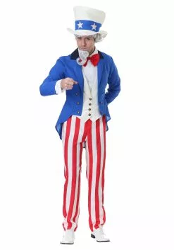 Fun Costumes The Classic Plus Size Uncle Sam Costume -Cheap Holiday Costumes Store classic plus uncle sam costume 2