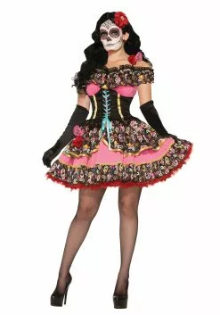 Forum Novelties, Inc Day Of The Dead Senorita Costume Dress For Women