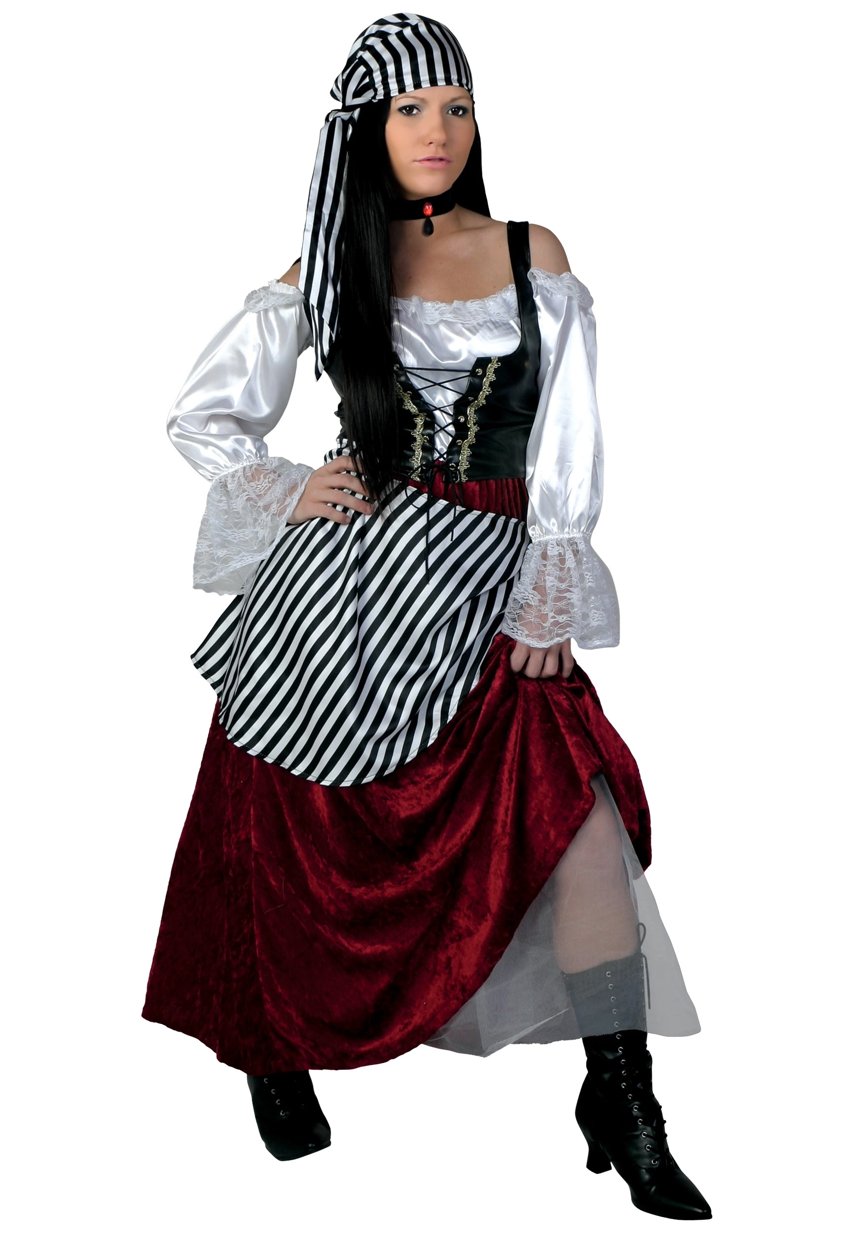 Fun Costumes Deluxe Pirate Wench Costume 1 Fun Costumes Deluxe Pirate Wench Costume
