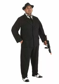 Fun Costumes Deluxe Plus Size Gangster Costume