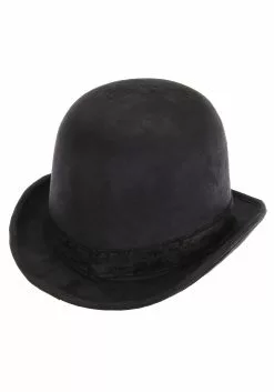 Elope Black Derby Top Costume Hat -Cheap Holiday Costumes Store derby hat black alt 2