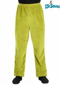 Elope Dr. Seuss Grinch Velboa Pants For Adults