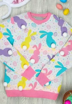 BigWan Apparel Co. Easter Bunny Adult Ugly Sweater -Cheap Holiday Costumes Store easter bunny ugly sweater alt 7