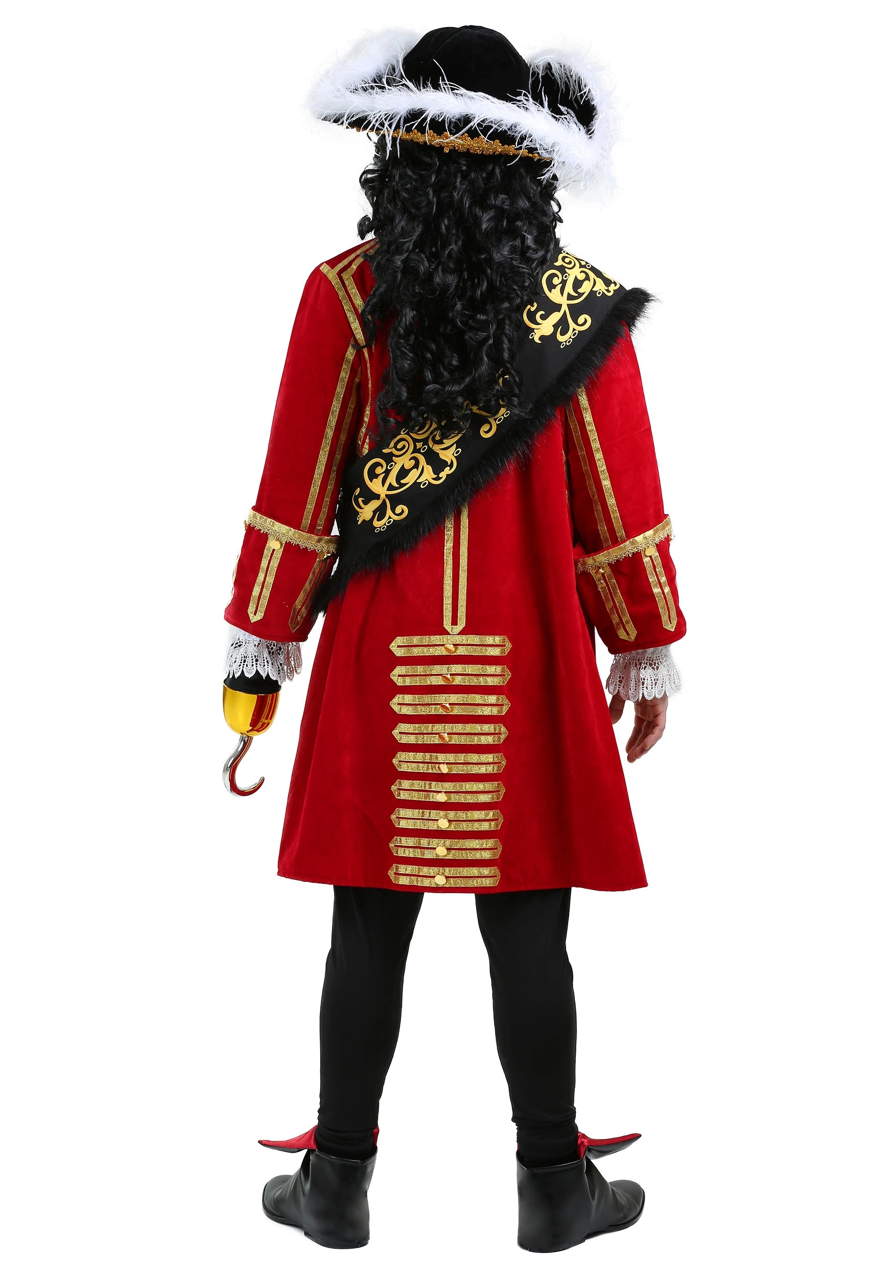 Fun Costumes Adult Elite Captain Hook Costume 2 Fun Costumes Adult Elite Captain Hook Costume - Image 2