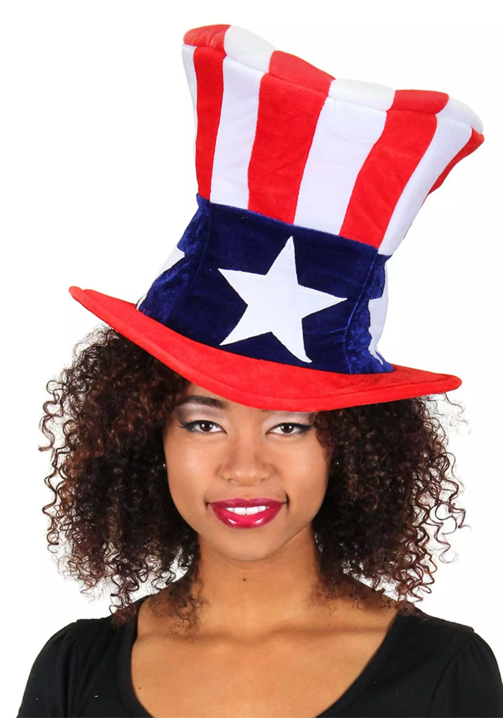 Elope Uncle Sam Plush Giant Hat 1 Elope Uncle Sam Plush Giant Hat