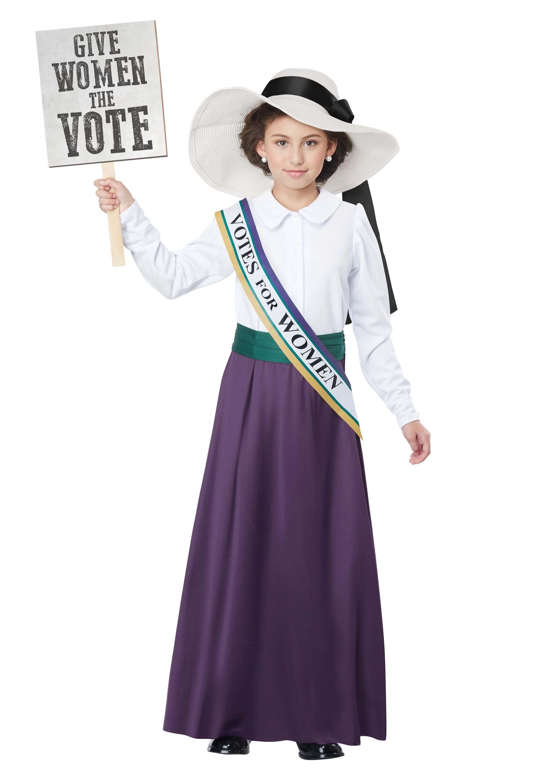 California Costume Collection Girls American Suffragette 1920's Costume 1 California Costume Collection Girls American Suffragette 1920's Costume