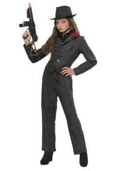 Fun Costumes Girls Gangster Costume