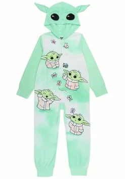 AME Sleepwear Grogu Garden Girls Hooded Blanket Sleeper