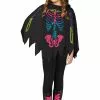 Fun World Girls Rainbow Skeleton Poncho