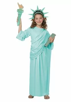 California Costume Collection Statue Of Liberty Girls Costume