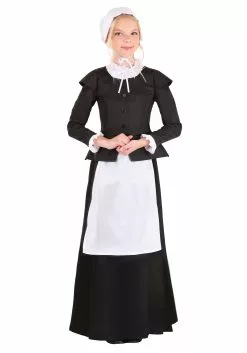 Fun Costumes Thankful Pilgrim Costume For Girls -Cheap Holiday Costumes Store girls thankful pilgrim costume alt 2