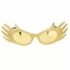 Elope Glitter And Gold Hands Glasses