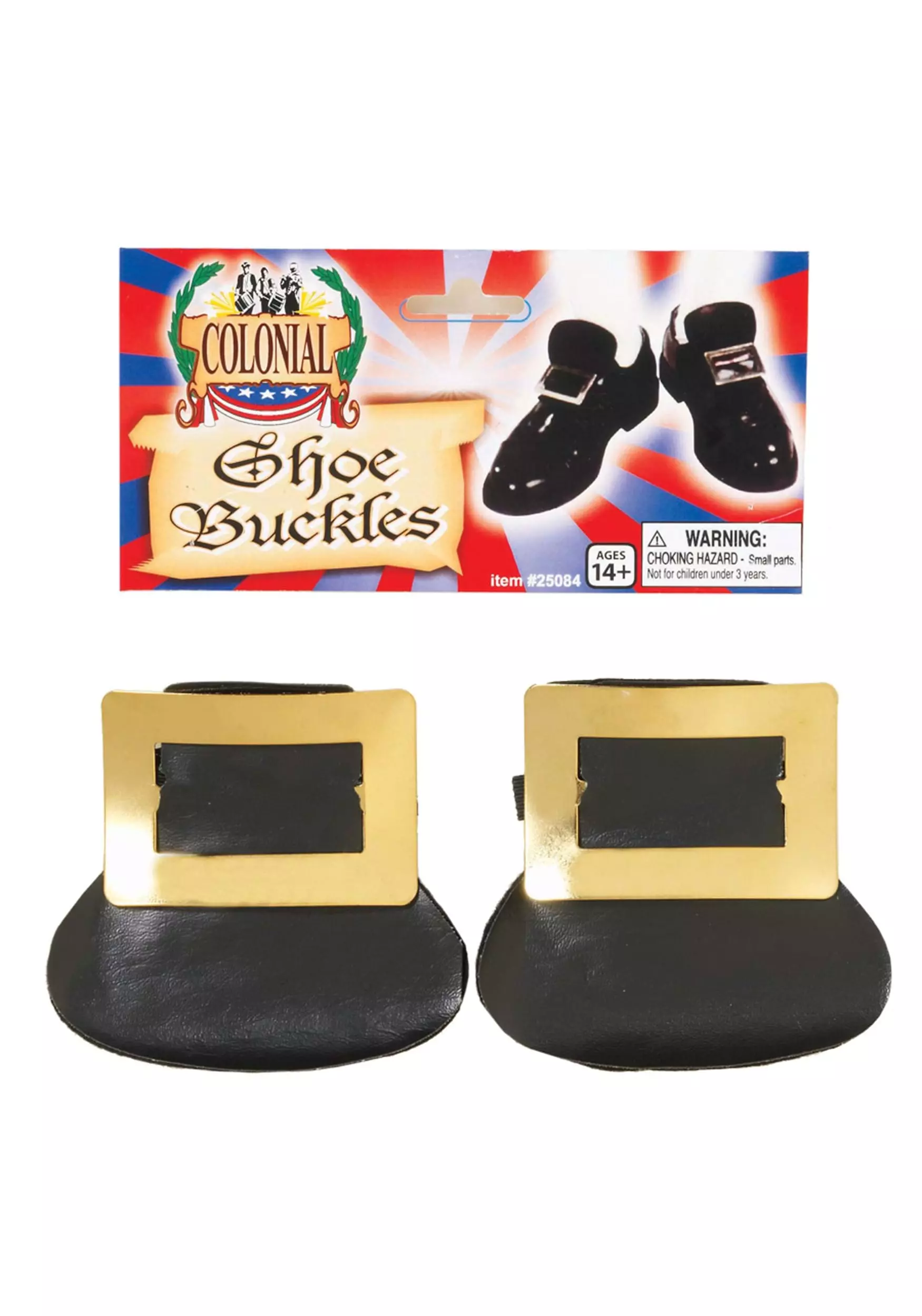 Rubies Costume Co. Inc Golden Shoe Buckles 1 Rubies Costume Co. Inc Golden Shoe Buckles