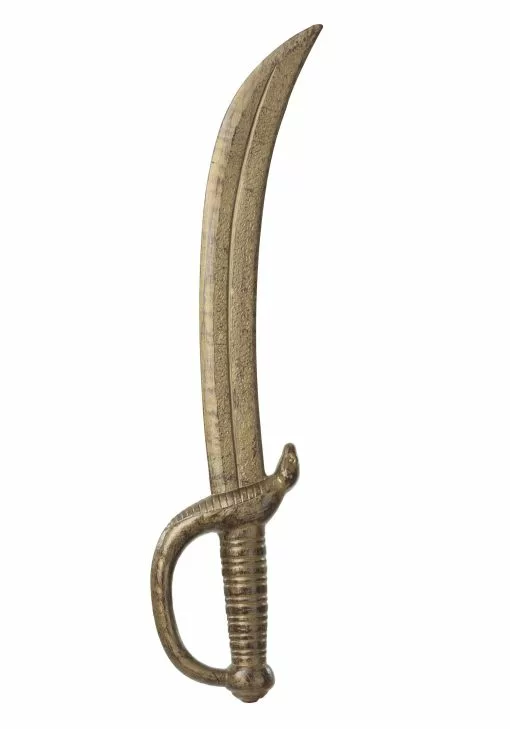 Woo Hing Golden Costume Pirate Cutlass Accessory -Cheap Holiday Costumes Store golden pirate cutlass
