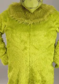 Elope Plus Size The Grinch Adult Deluxe Jumpsuit With Latex Mask -Cheap Holiday Costumes Store grinch adult plus deluxe jumpsuit with latex mask alt 3