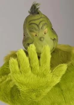 Elope Plus Size The Grinch Adult Deluxe Jumpsuit With Latex Mask -Cheap Holiday Costumes Store grinch adult plus deluxe jumpsuit with latex mask alt 4