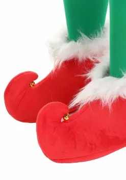 Elope Red Elf Shoes For Adults -Cheap Holiday Costumes Store grinch elf shoes alt 2