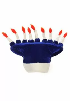 Elope Happy Chanukah Soft Costume Hat -Cheap Holiday Costumes Store happy chanukah plush hat alt 3