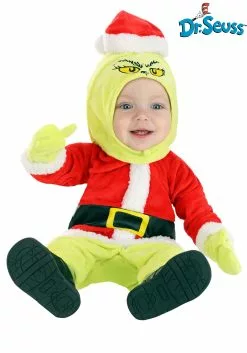 BigWan Apparel Co. Infant The Grinch Santa Costume For Infants