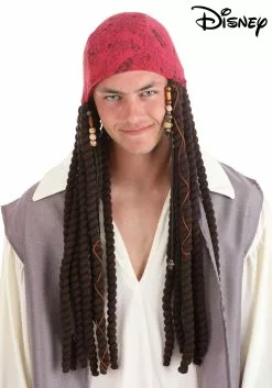 Elope Disney Jack Sparrow Adult Bandana And Dreads Set
