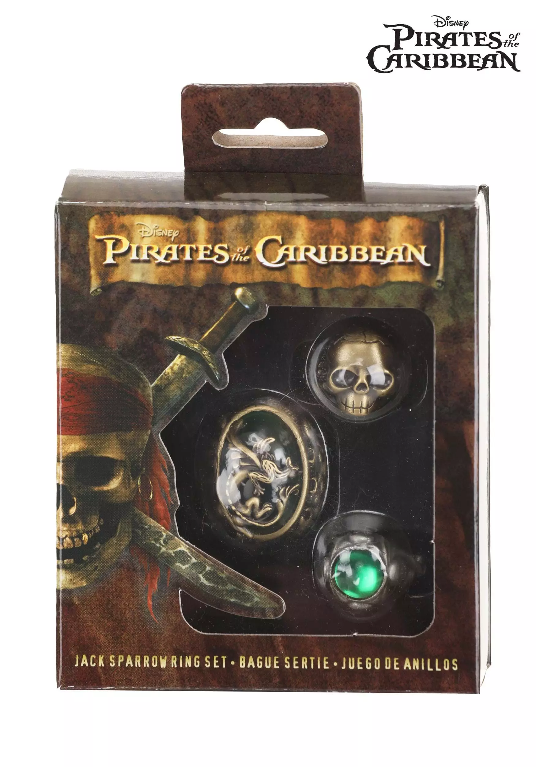 Elope Disney Jack Sparrow Ring Accessory Set 1 Elope Disney Jack Sparrow Ring Accessory Set