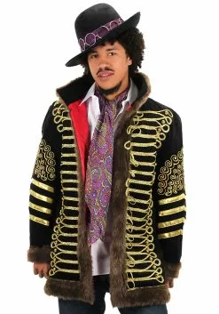 Elope Men's Jimi Hendrix Deluxe Jacket Costume